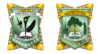 military instructor badge