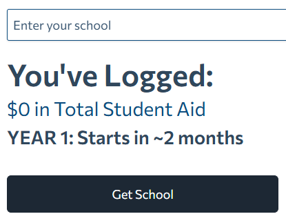 School Selection Input State