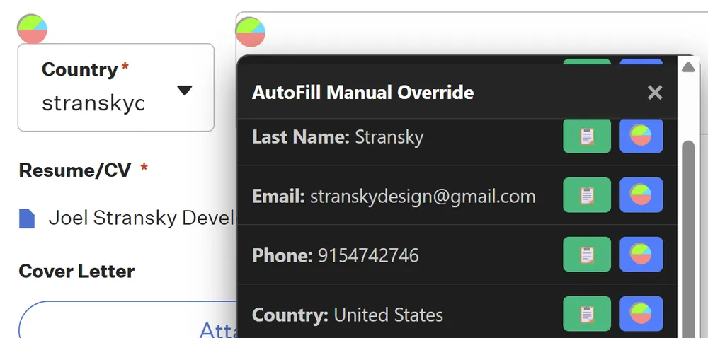 JobForm AutoFill: Developing a Custom Form Automation Browser Extension