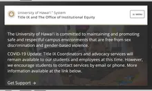University of Hawaiʻi System Title IX and The Office of Institutional Equity