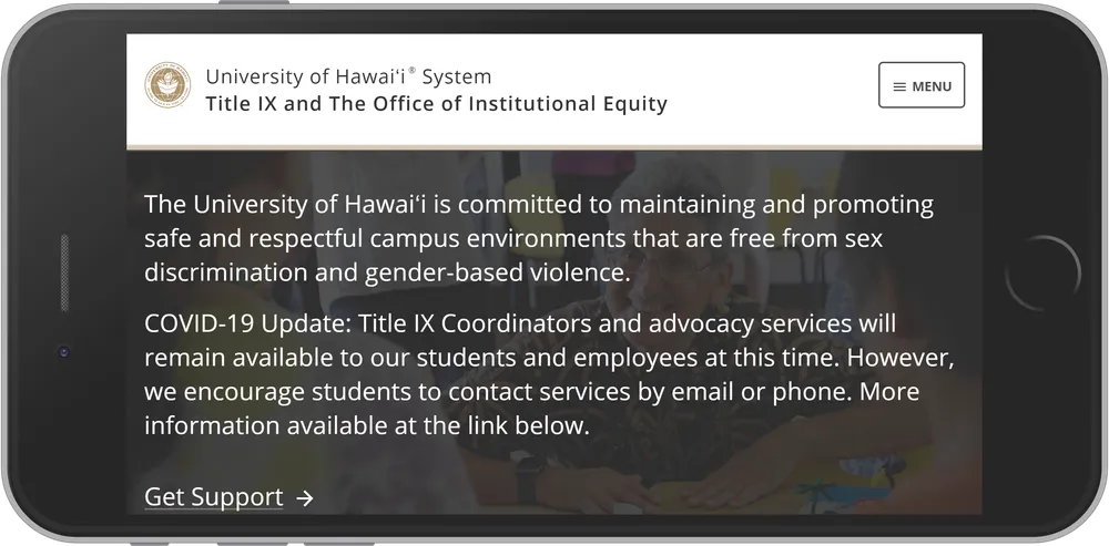 University of Hawaiʻi System Title IX and The Office of Institutional Equity